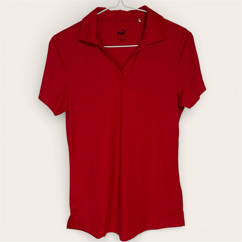 Puma Golf High Risk Red Performance Icon Polo Shirt - Size S